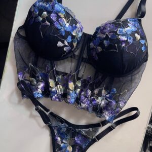 MAVEDY SET (wyprzedała się koronka) | gorset z usztywnionymi miseczkami i sexy majtki
