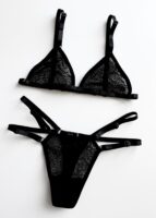 DOTTY SET | czarny basic komplecik w kropeczki
